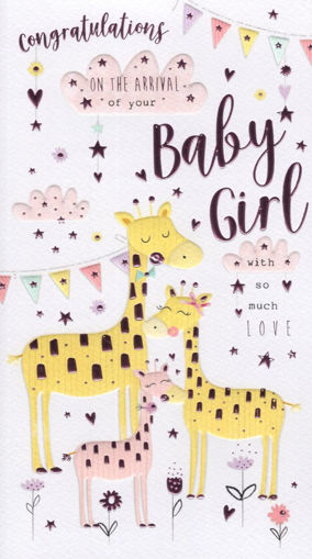 Picture of CONGRATULATIONS BABY GIRL CARD